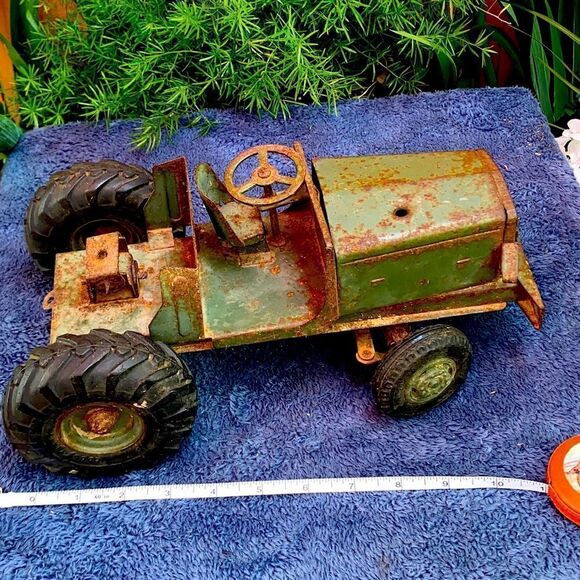 1950’s antique toy earth mover tractor and dump by Euclid Pioneer - Picture 7 of 15